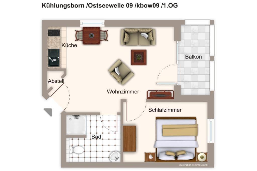 Ostseewelle Ostseewelle 009 Kuehlungsborn Exterior foto